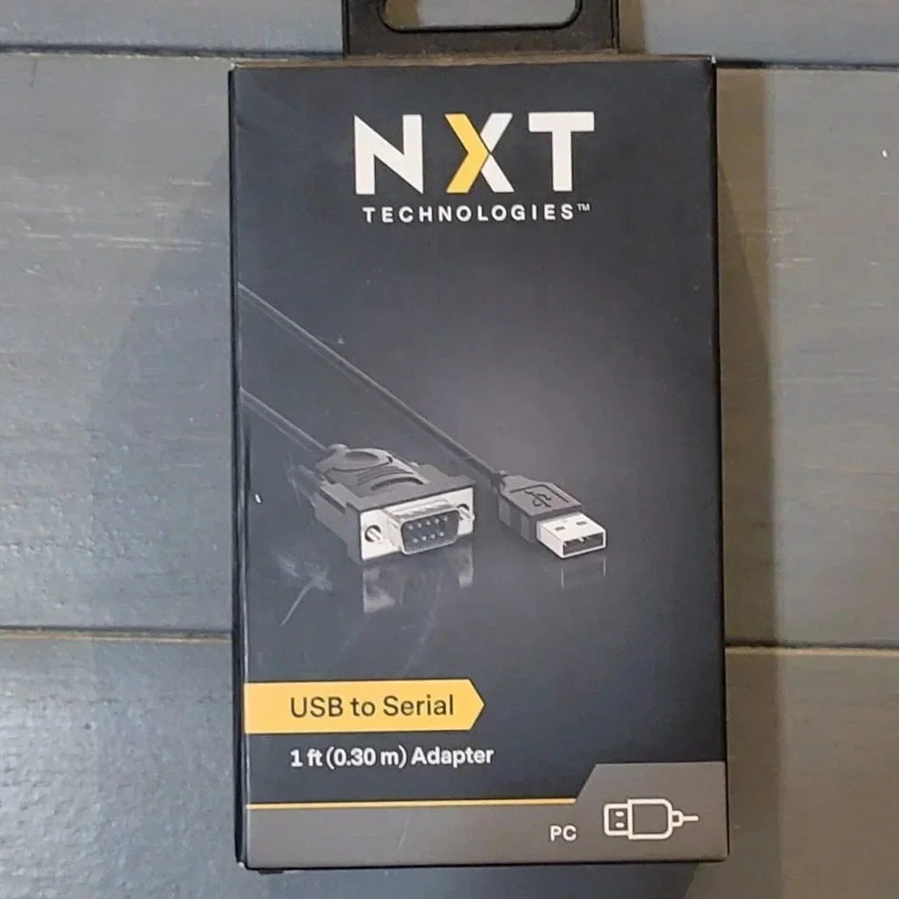 NXT Technologies™ USB to Serial Adapter, 1 ft, Black